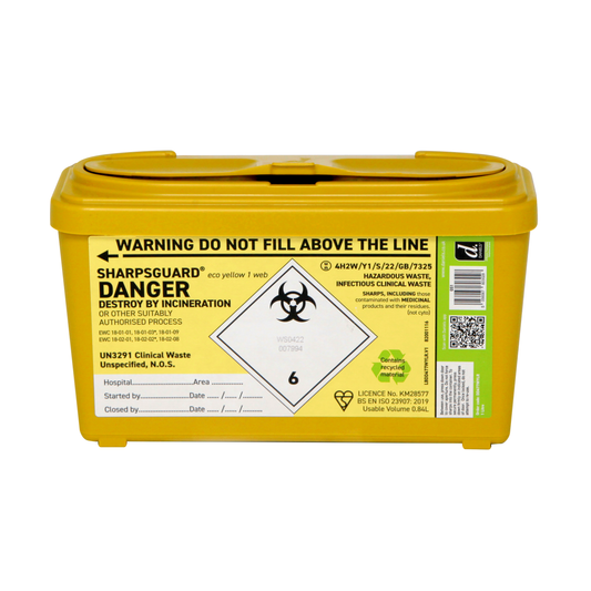 Sharpsguard Yellow 1 Ltr Sharps Bin