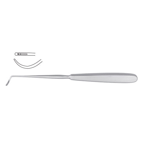 Deschamps Ligature Needle - Sharp Left 28cm