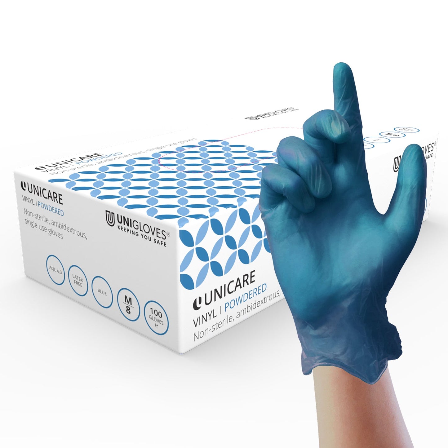 Unicare Blue Vinyl (Powdered)