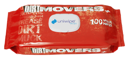 Uniwipe - Dirtmovers Powerful Dirt Cleaning Surface Wipes (100)
