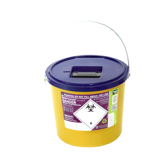 Sharpsguard Cyto 7 Litre Sharps Bin