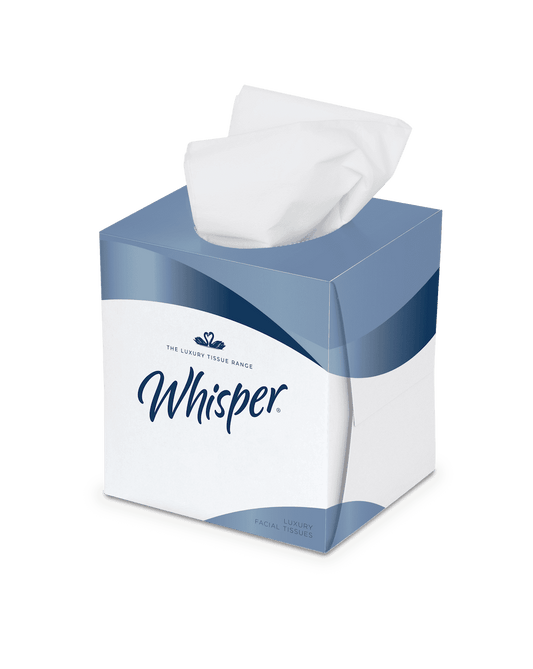 2ply White Cube Tissue 70 Sheets - 24 Boxes