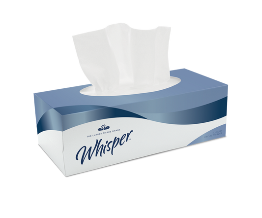 2 ply Optimum White Facial Tissue - Pack of 100 Sheets