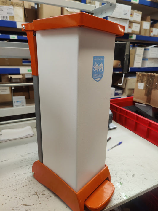28 Litre Hybrid Sackholder- Orange Lid and Base -  CLEARANCE