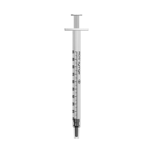 Reduced Dead Space 1ml Syringe White X 100