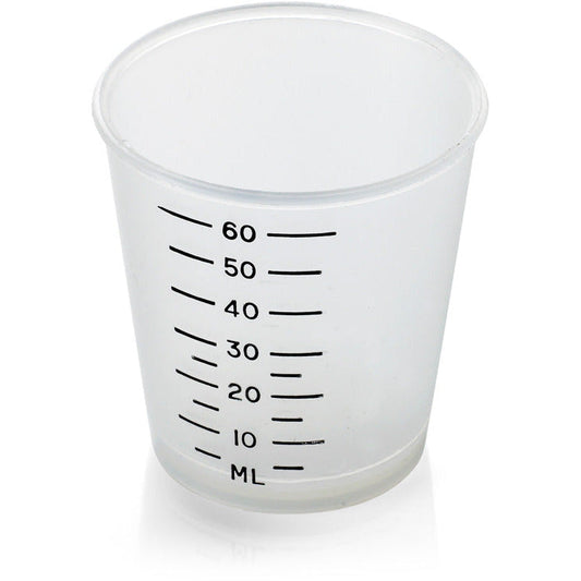 Medicine measure, black line graduations for easy reading 60ml - Pack of 1500