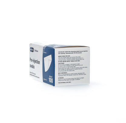 MediPro 70% Alcohol IPA Pre-Injection Swabs x 100