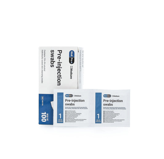 MediPro 70% Alcohol IPA Pre-Injection Swabs x 100