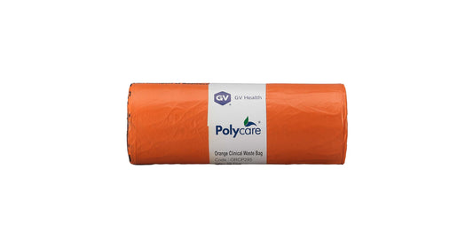 Orange Medium Duty Clinical Waste Bags - 90L Large - Roll of 25