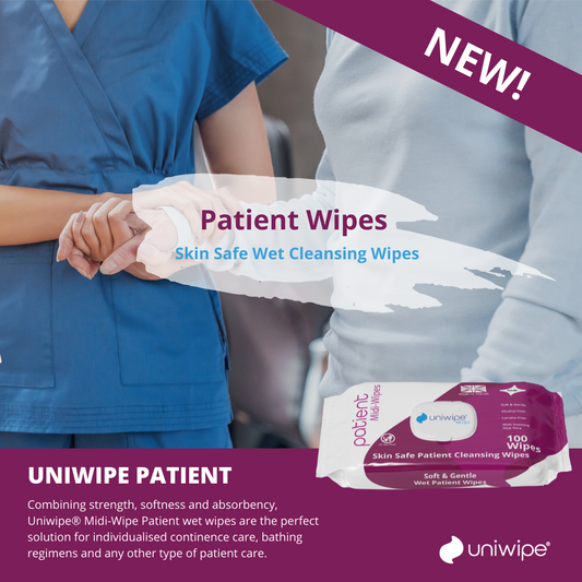 Uniwipe - Patient Wet Cleansing Wipes (Pack of 100)