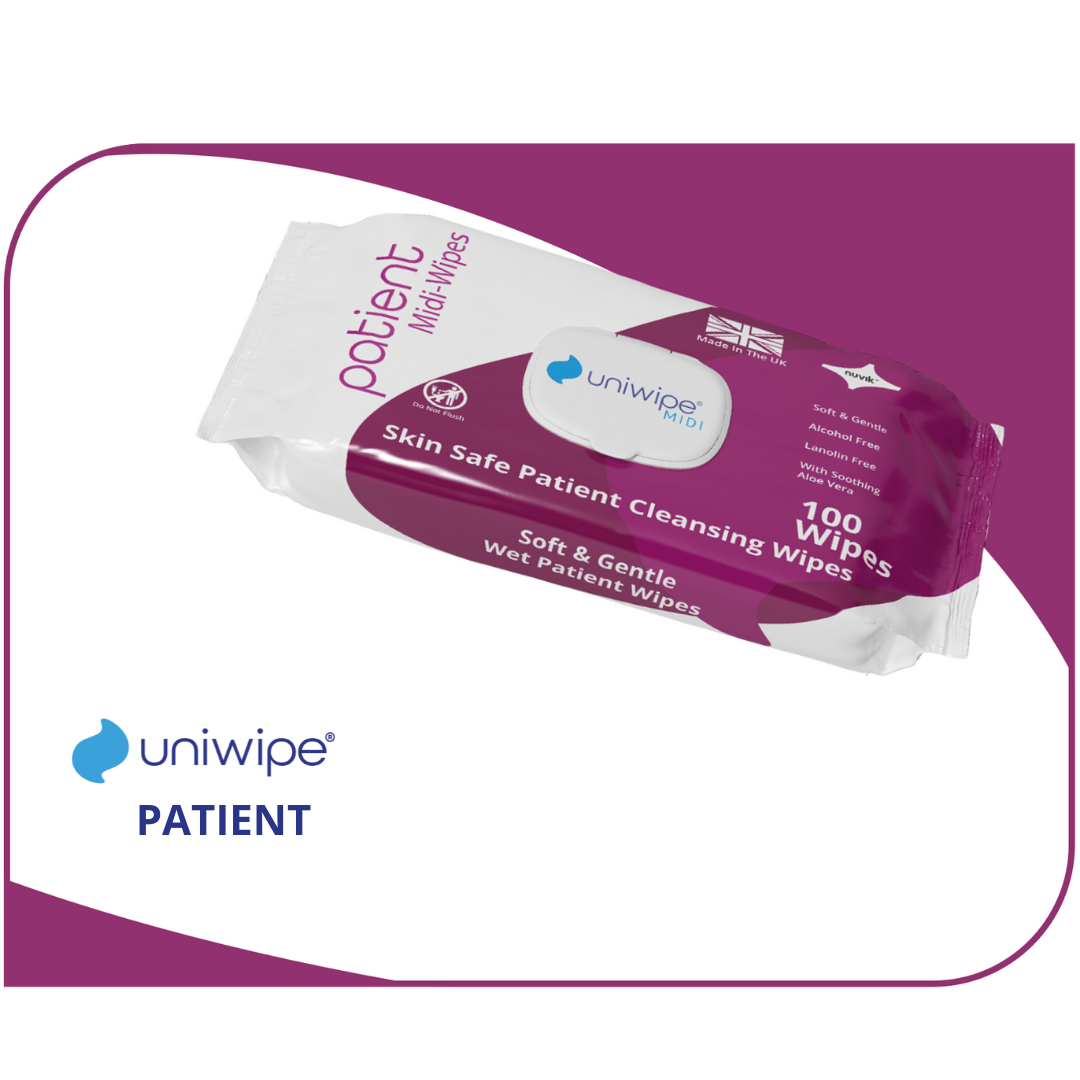 Uniwipe - Patient Wet Cleansing Wipes (Pack of 100)