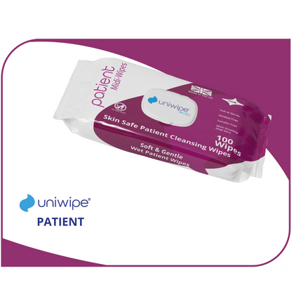 Uniwipe - Patient Wet Cleansing Wipes (Pack of 100)