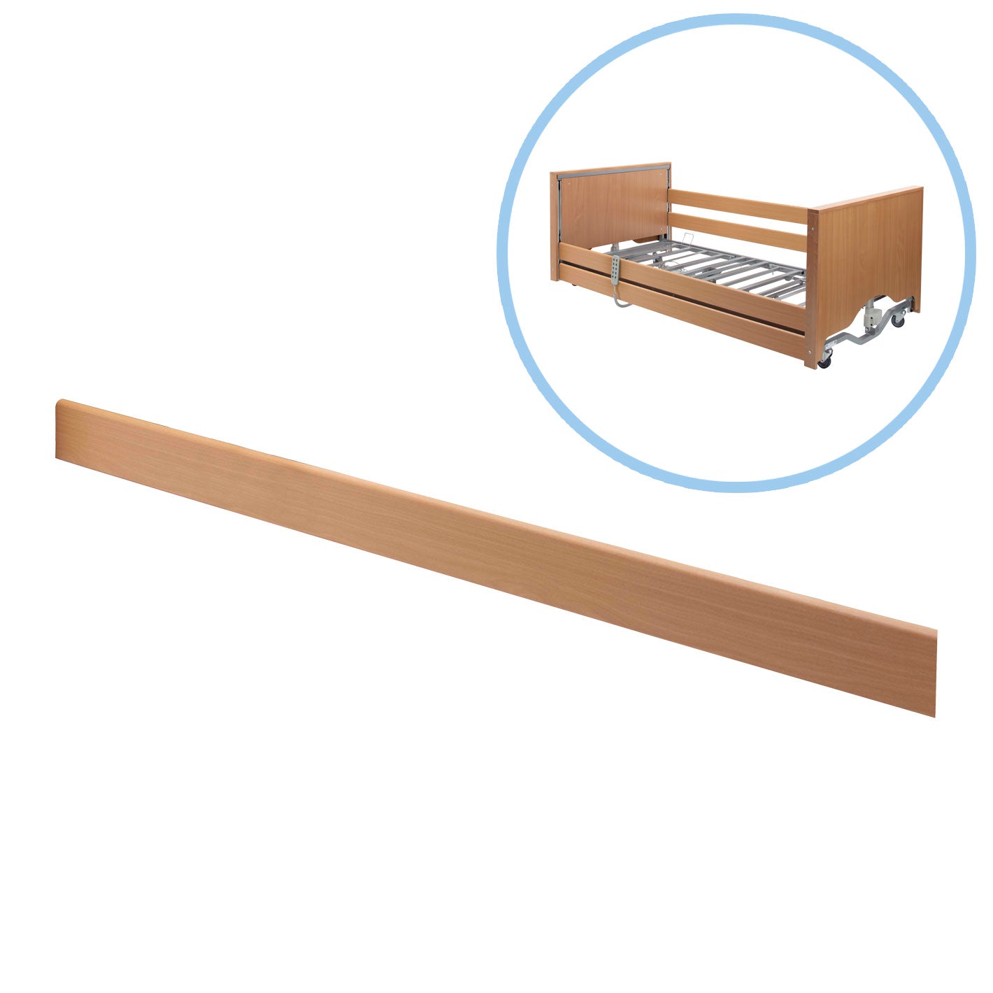 Wooden Bar Side Rail Set for Casa/Bradshaw Beds (1 Single Rail Only ...