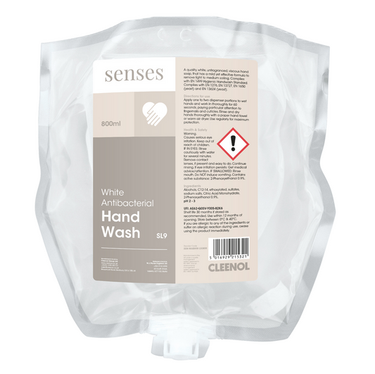 Senses White Antibacterial Hand Wash - 800ml