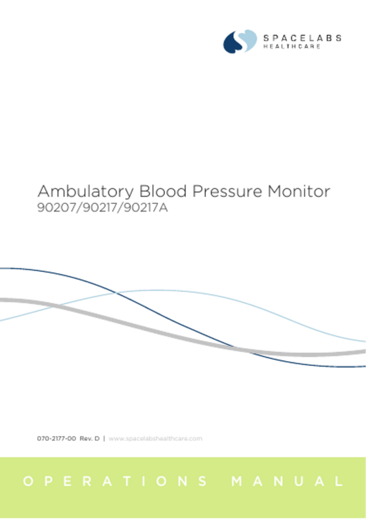 Operation Manual for ABPM Models 90207/90217/90217A