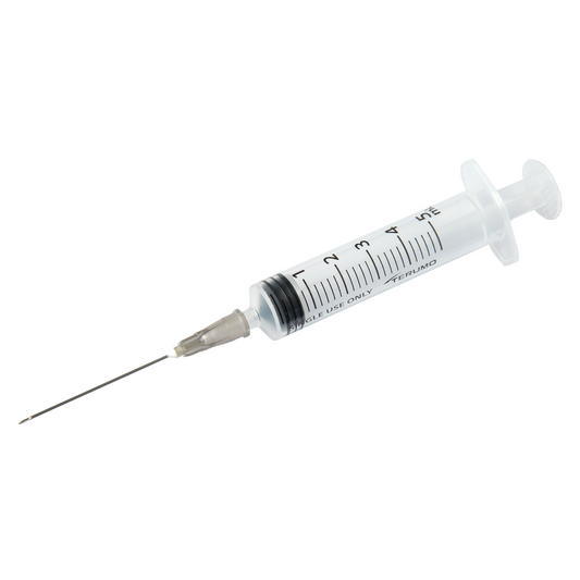 Terumo Syringe & Needle 5ml 22g x 1 1/2" 38mm x 100