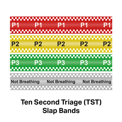 NHS Ten Second Triage (TST) Slap Band - P2 Yellow