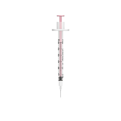 Unisharp 31G 0.3mL Fixed Needle Syringe - Pink Box of 100
