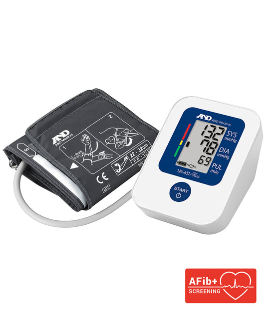 A&D Medical UA-651 Plus Upper Arm Blood Pressure Monitor with AFIB Screening