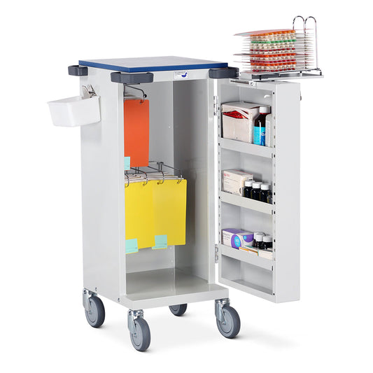 Unit Dosage Trolley - Single Door - Blister Pack - 4 Frames - High Security Bolt Lock