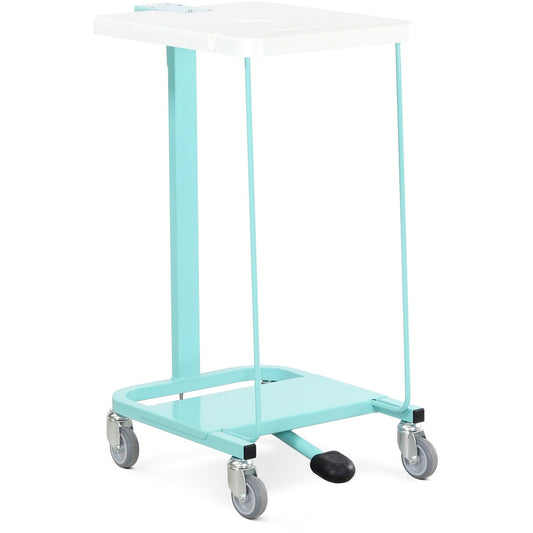 Linen Trolleys & Bags  - S.Linen Trolley Sng Pedal Lid - Mild Steel