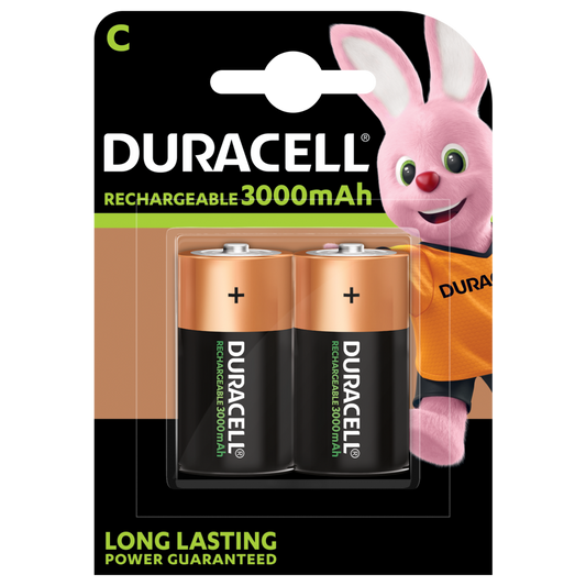 Duracell Recharge Type C NiMH 3000mAh - Pack of 2
