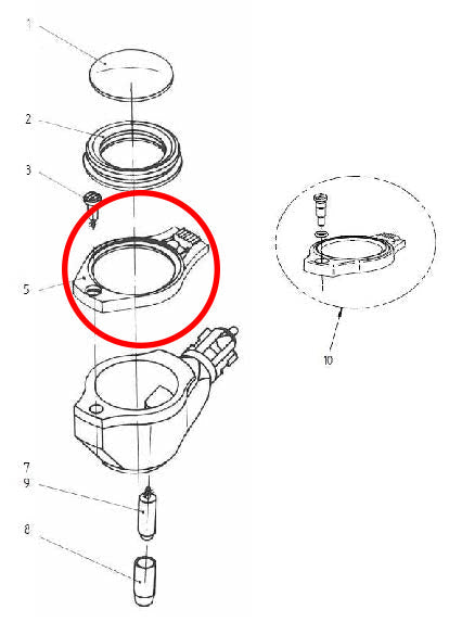 HEINE Lens Mount - for BETA 100 Veterinary Otoscope
