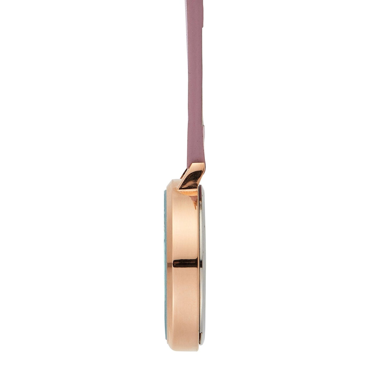 Annie Apple Nurses Fob Watch - Meraki - Marble/Rose Gold/Pink - Leather - 35mm