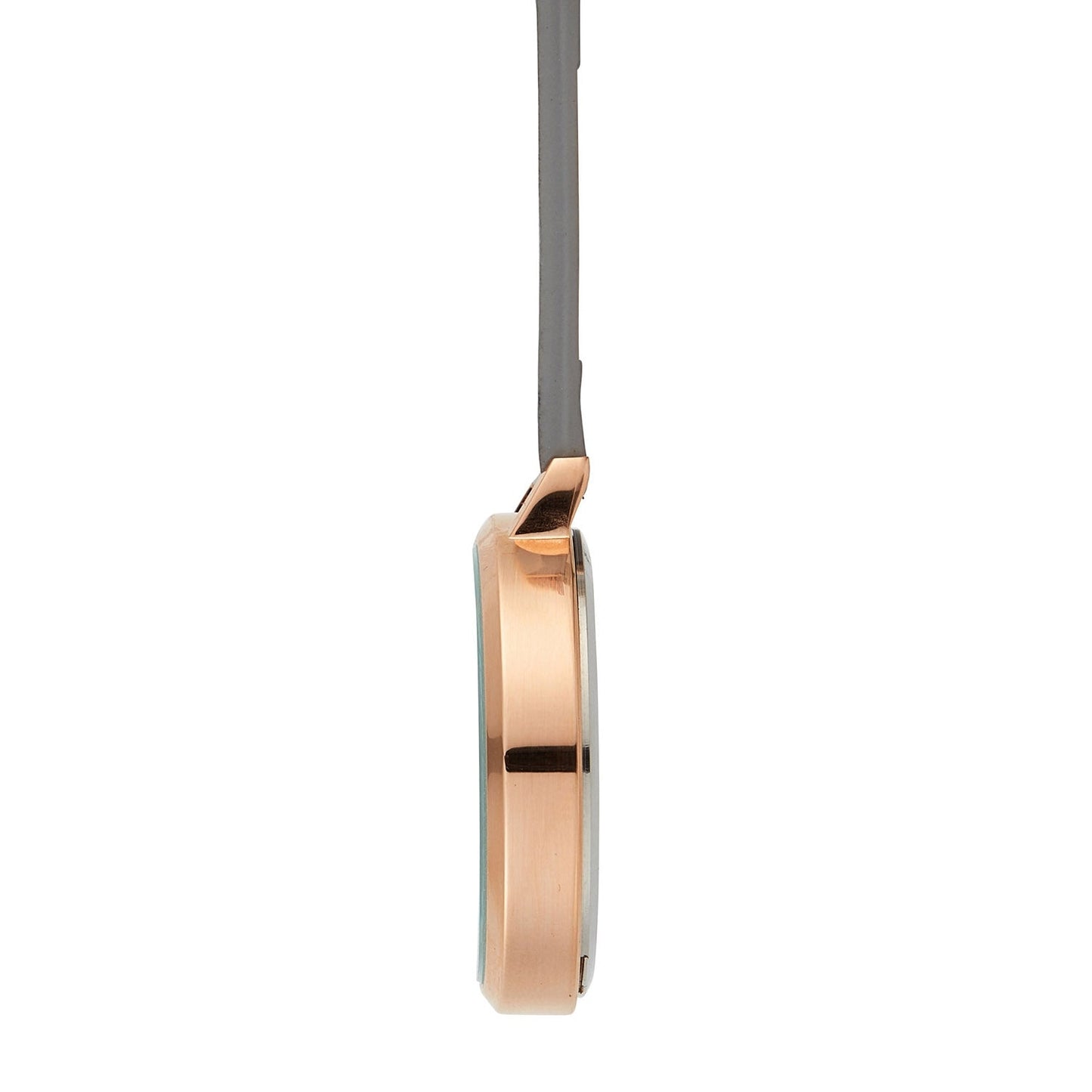 Annie Apple Nurses Fob Watch - Meraki - Grey/Rose Gold/Grey - Leather - 35mm