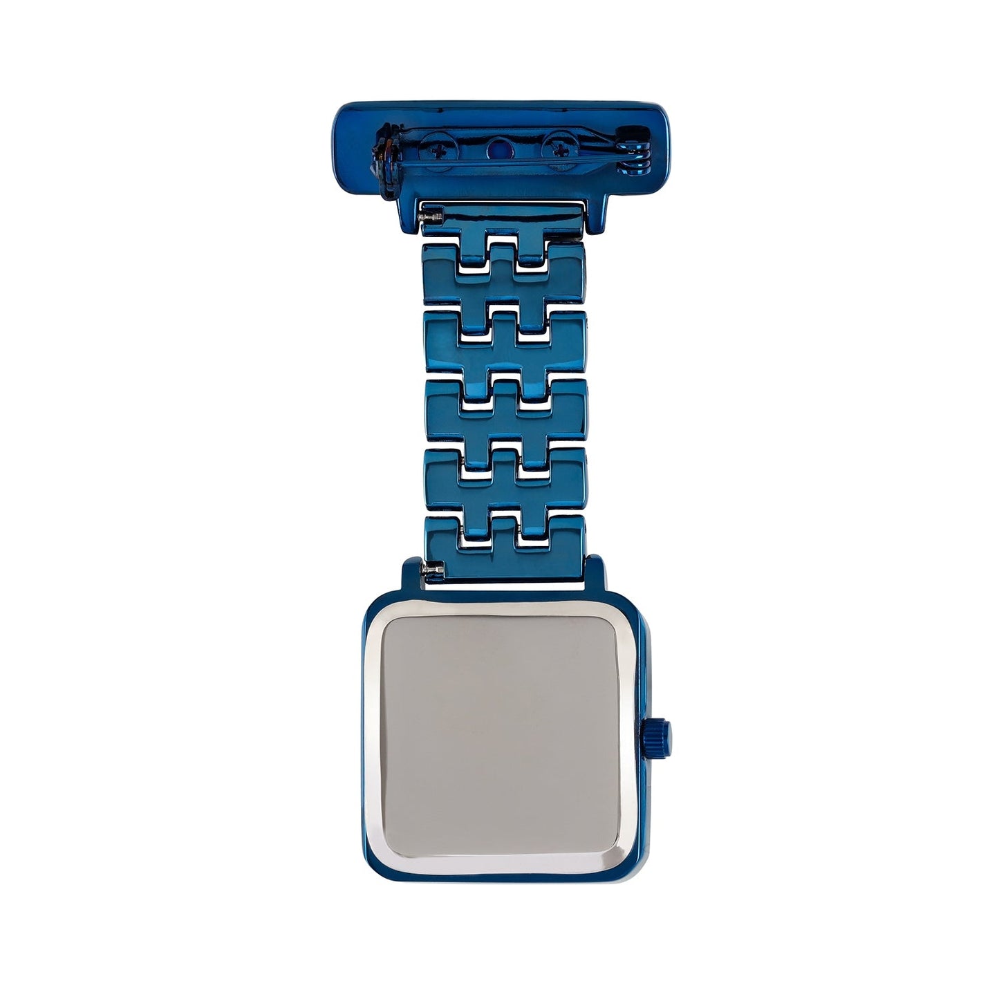 Annie Apple Nurses Fob Watch - Eunoia - Rose Gold/Blue - Link - 28mm