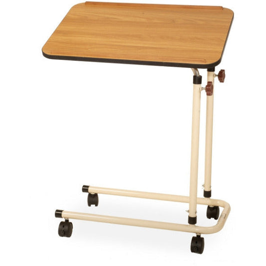 Overbed Table with Casters  - Walnut