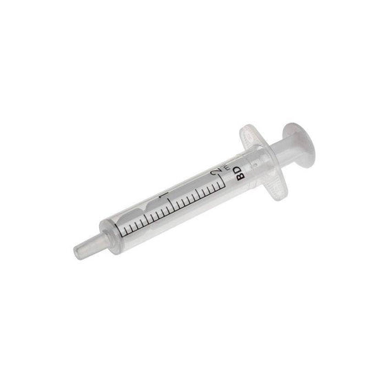 BD Discardit 2ml Concentric Tip Syringe, 2 piece x 100