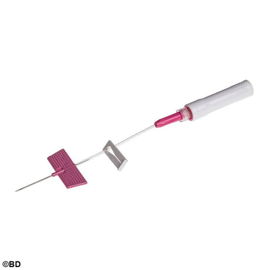 BD Saf-T-Intima Pink 20g x 1.0", removable PRN adapter - box of 25