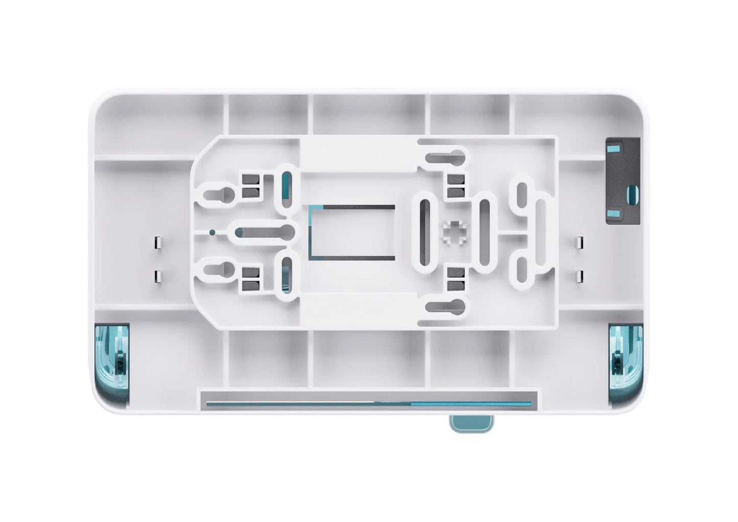 Twin Roll Toilet Paper Dispenser white