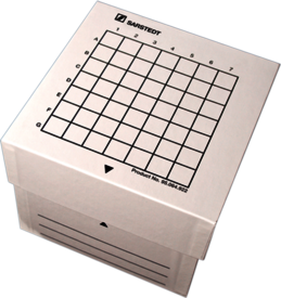 Storage box, Slip-on lid for 49x15ml collection tubes