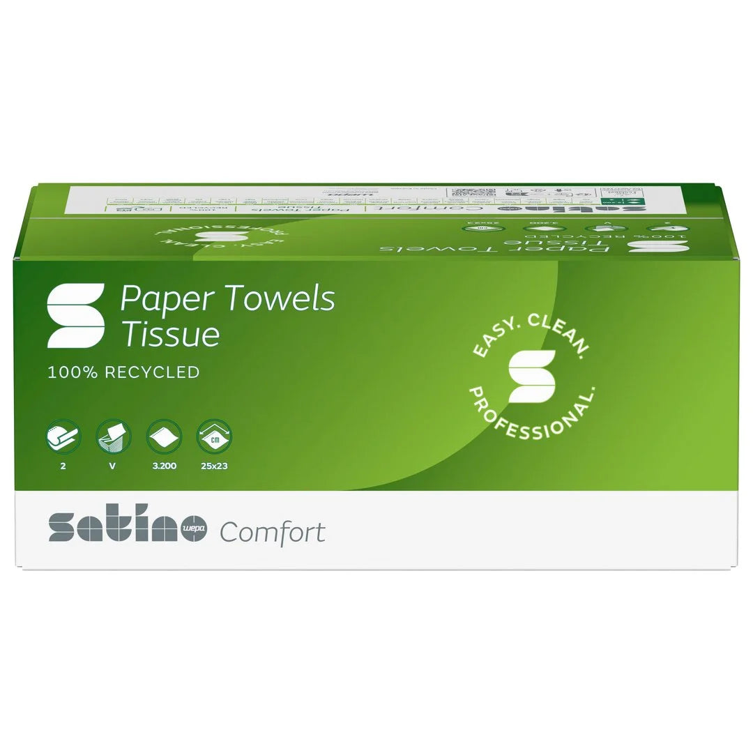 Hand towel paper Format Tissue, V-Fold 25 x 23