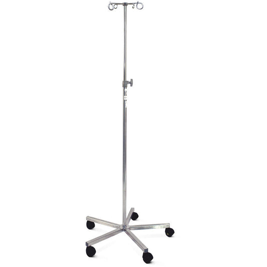 Mobile Infusion Stand - Stainless Steel - 4 Hook