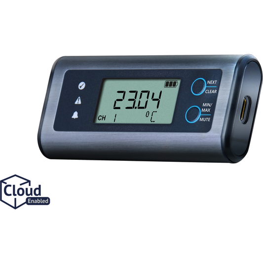 High Accuracy Temperature USB Data Logger, no software required, multi-platform