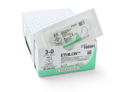 ETHILON suture - Monofilament - black - 6-0 - 45cm - 1 x Reverse Cutting Prime - 11mm - 3/8C - 12
