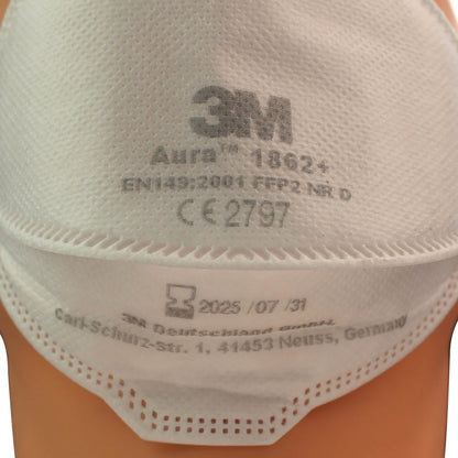 3M™ 1862+  Aura™ FFP2 [+IIR] Healthcare Respirator Mask x 20