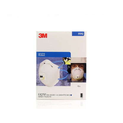 3M™ Valved Disposable Particulate Respirator - FFP2 Rated - 8322