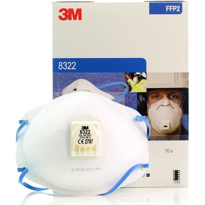 3M™ Valved Disposable Particulate Respirator - FFP2 Rated - 8322