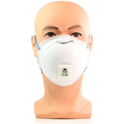 3M™ Valved Disposable Particulate Respirator - FFP2 Rated - 8322