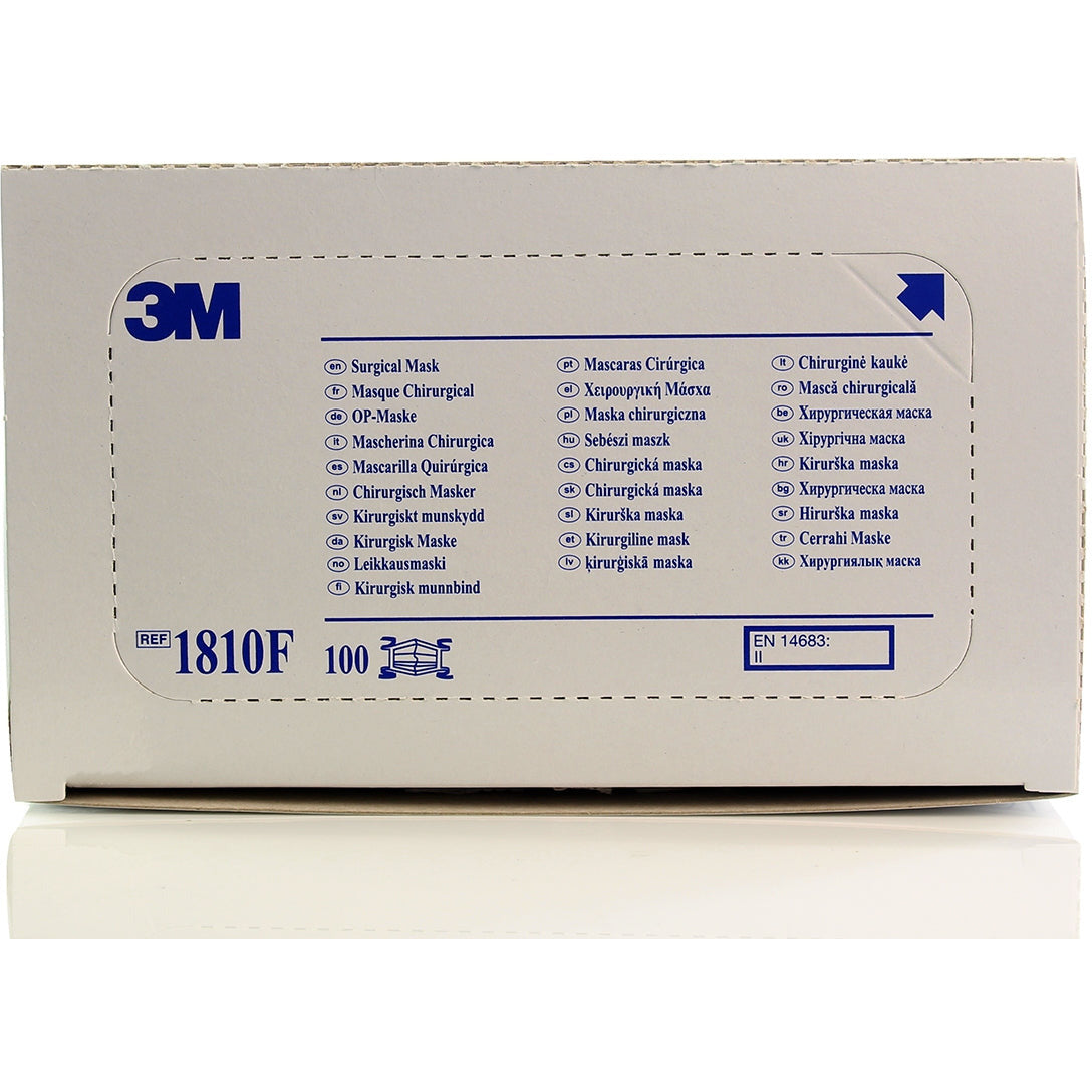 3M™ Tie-On Fluid Resistant Surgical Mask Type II 1810F - Box of 100