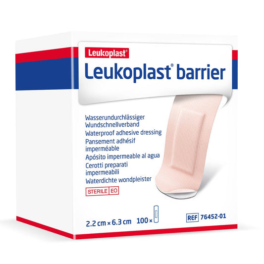 Leukoplast Barrier  Dressings 6.3cm x 2.2cm x 100
