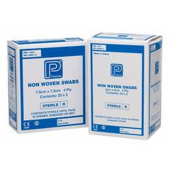 Non-Woven Sterile Swabs - 5 x 5cm 4 Ply - 30 Packs of 5