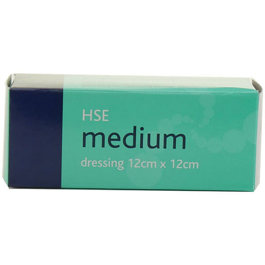 Medium HSE Dressing 12cm x 12cm  Sterile Boxed