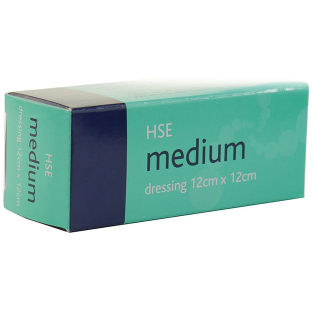 Medium HSE Dressing 12cm x 12cm  Sterile Boxed