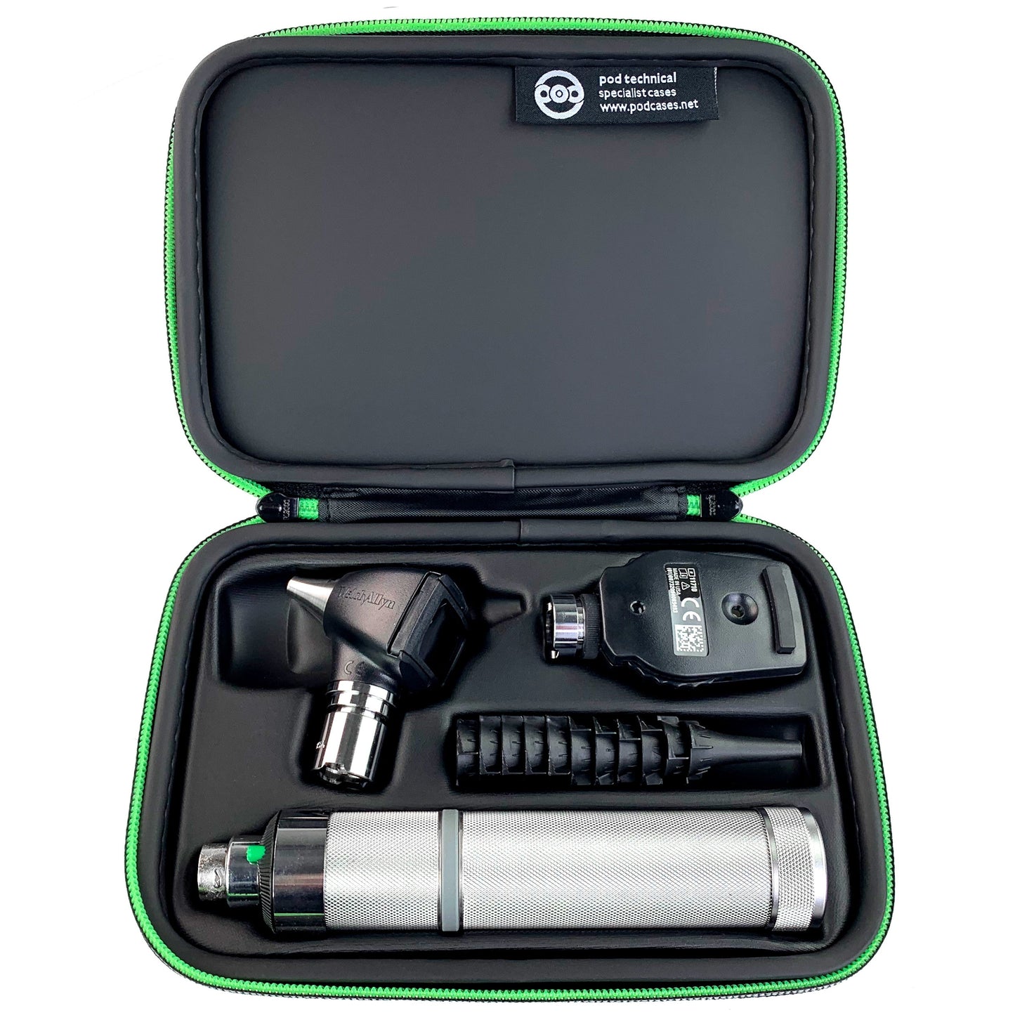 Premium Hard Carry Case for Welch Allyn Otoscope & Ophthalmoscope diagnostic sets