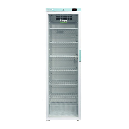Lec Fridge 400L - Pharmacy Refrigerator - Freestanding Glass Door  - Bluetooth PPGR400BT [Left Hinge]